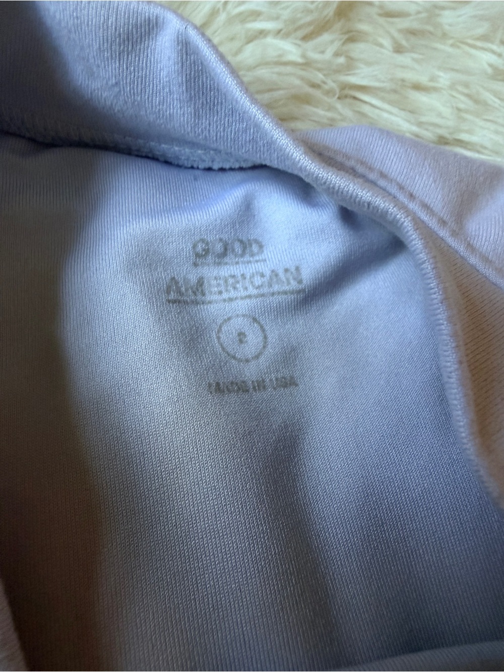 Good American Scuba Crewneck Bodysuit White Long Sleeve Snap Closure - Picture 4 of 7